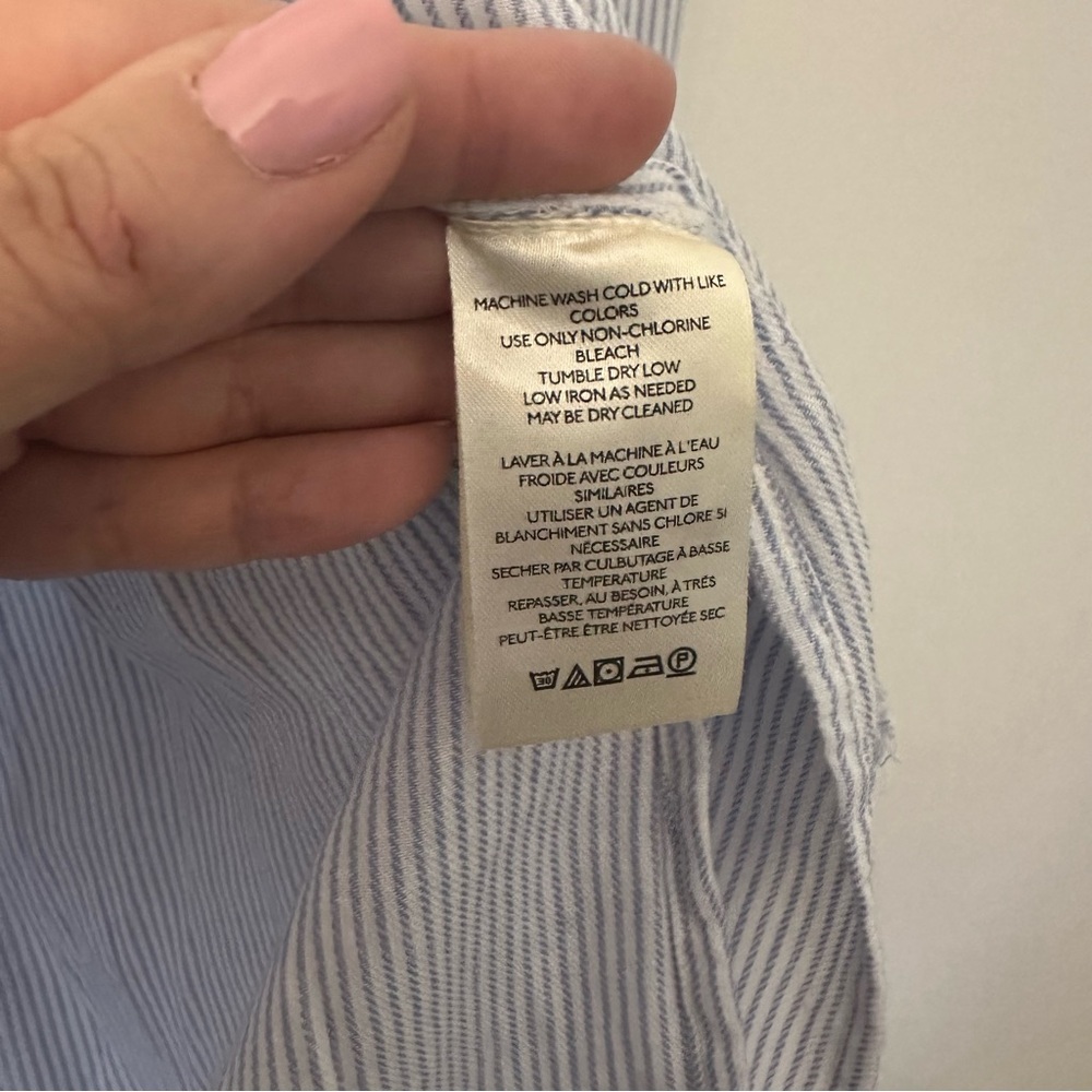 ⭐️ We The Free Blue Striped Button-Up Shirt - Picture 6 of 8